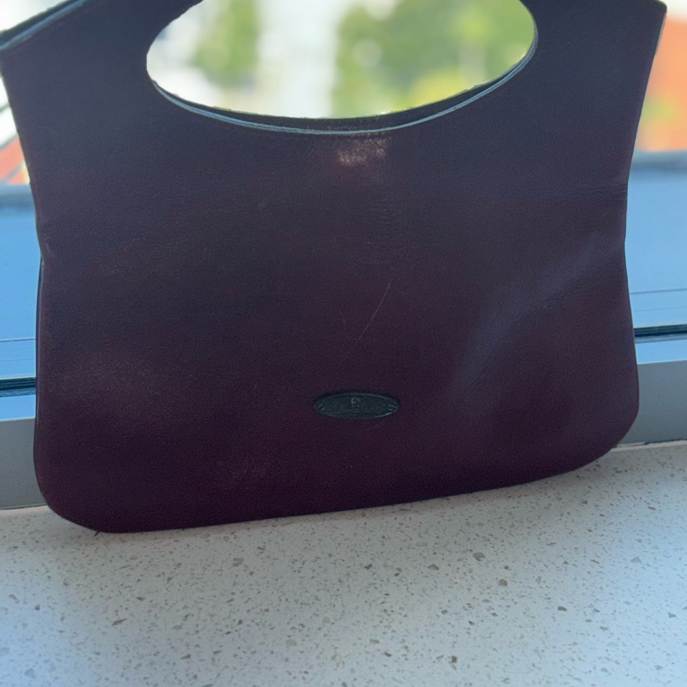 Vintage Etienne Aigner Burgundy Leather Handbag